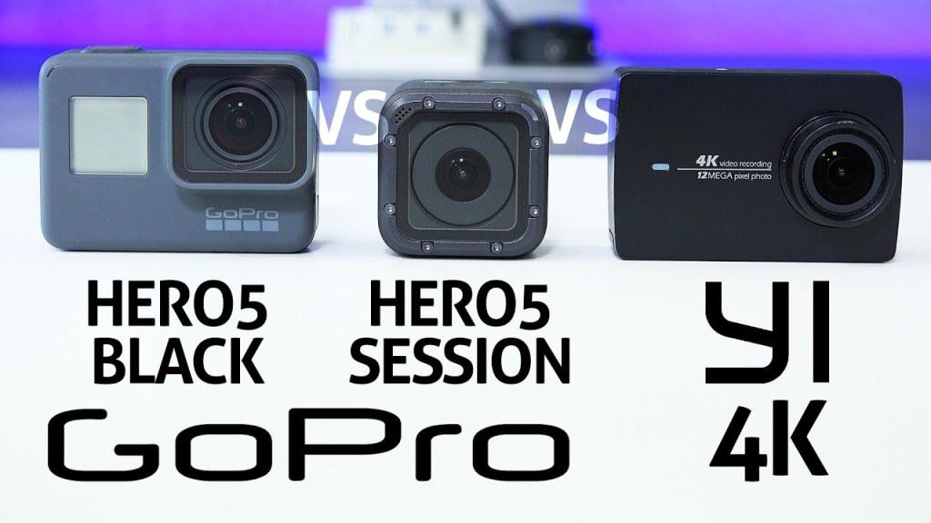 GoPro HERO 5 Black vs Session vs YI 4K Review –&nbsp;(VIDEO)