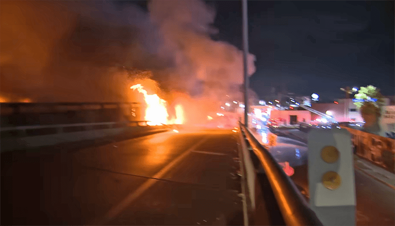 Massive Fire Under Los Angeles 10 Freeway: Governor Newsom Declares State of Emergency&nbsp;(VIDEO)